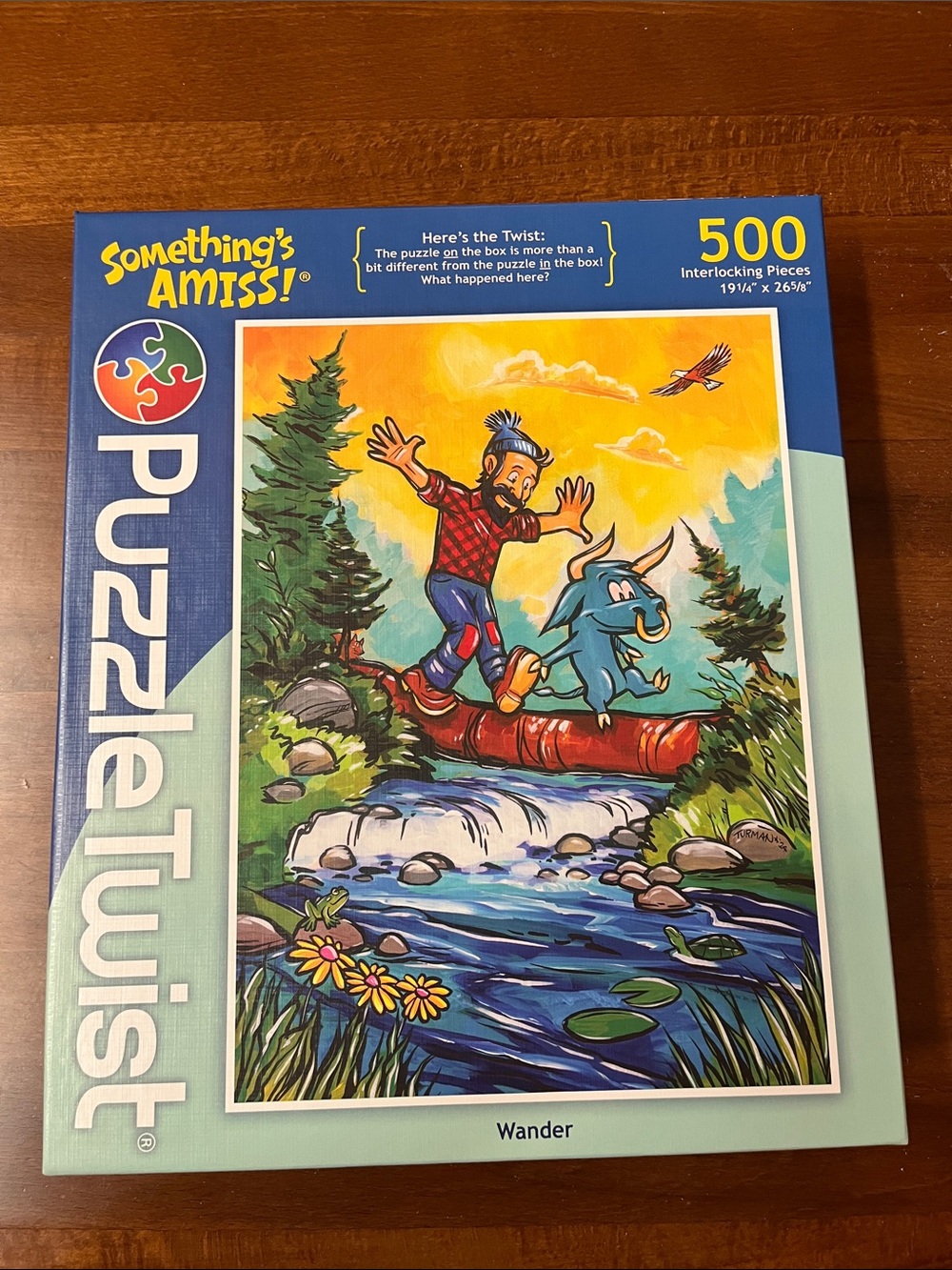 Wander Something’s Amiss PuzzleTwist Paul Bunyan and Babe the Blue Ox Jigsaw